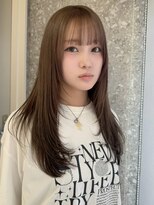 サンクプロジェクト(cinq PROJECT)&nbsp;韓国ヘア顔周りレイヤーミルクティーベージュグレージュカラー