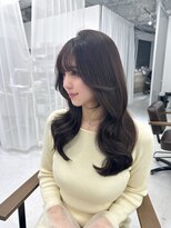 ハピネス 梅田茶屋町店(HAPPINESS)&nbsp;韓国ヘア/レイヤー/顔周りカット/ブリーチなし/グレージュ