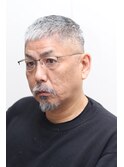 メンズバーバーイケおじ50代60代ベリーショートクロップフェード