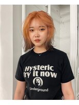 レコ 渋谷(LECO)&nbsp;ペールオレンジ×ブラウンのデザインカラー