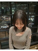 ハーツオオサカ(HE:ARTS OSAKA)&nbsp;内巻きエギョモリカット艶髪韓国カラー