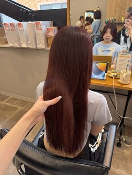 カノエ(canoe) レッドカラー顔周りレイヤー20代～50代【西新大濠荒戸】
