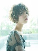 バレイヤージュカーリーショート【プランツヘアー村田裕治】