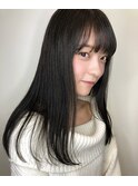 黒髪ストレート