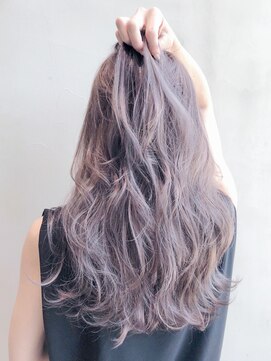 アルバム 銀座(ALBUM GINZA) ハイライトブルーラベンダー_フリンジウェーブ_ba297531