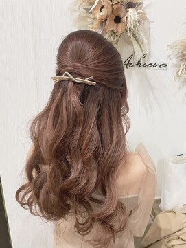 アチーブ 姫路店(Achieve) Achieveシンプルハーフアップ/スタイリスト高見