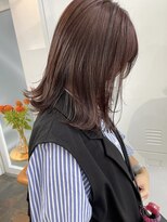 イコ 表参道原宿(ico)&nbsp;ラベンダーブラウン イルミナカラー 切りっぱなし