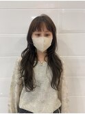 グレージュロングレイヤー