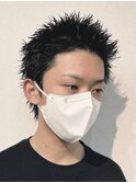 スパイキーショート 黒髪