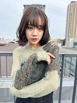 ルービック 難波(Rubik's) ショコラアッシュ×ふんわりカール