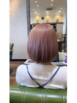ヘアーワークス ボナ(HAIR WORKS bona.)&nbsp;似合わせカット×ナチュラルカラー【ライトピンクベージュ】