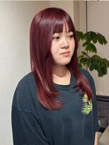 ヘアサロン セロ(Hair Salon SERO) 【セロ姫路】艶髪レイヤー/ダークピンク