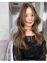 サイン 渋谷(SIGN)&nbsp;レイヤーカットインナーカラーイヤリングカラー色落ち綺麗表参道