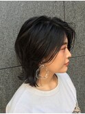 ボブウルフ白髪染め白髪ぼかし30代40代50代60代広尾/恵比寿