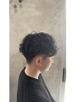 エッジ ヘア メイク(edge hair +make)&nbsp;波巻きパーマ/刈り上げ/スパイラルパーマ