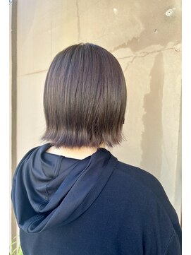 ココカラヘアー プラス(cococara‐hair plus) セピアグレージュ/透明感カラー/ブリーチなし/外はねボブ