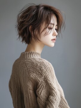 アルトリスト(Altruist Aging×HAIR&SPA) ☆イメチェンピンクベージュアンブレラカラー前髪クールショート