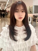 エジョン 三鷹店(Aejon)&nbsp;レイヤーロング/ヘルシースタイル/韓国ヘア/ベビーピンク/吉祥寺
