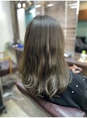 ロング×マットベージュ