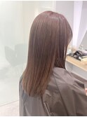 クラゲヘアー#アプリコットオレンジ#マロンベージュエンドカラー