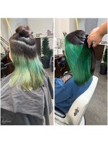 ムーブ(Moob)&nbsp;Green こなれ感たっぷりインナーカラー【別府】