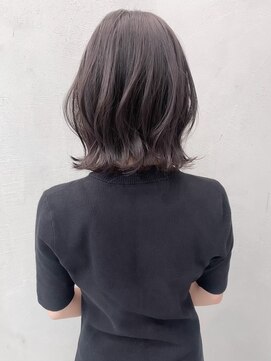 ギークス(GEEKS) 【GEEKS渋谷】ピンクグレージュ/くびれボブ/伸ばしかけ/20代30代