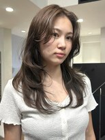 トレス(TRESS)&nbsp;レイヤー/顔まわりレイヤー/顔まわりカット/ブリーチなしカラー