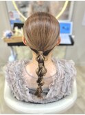 タイト編みおろしアレンジ