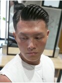 MEN‘S /ハイフェード×サイドパート /短髪 /男髪