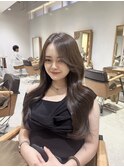 前髪なしレイヤーカット艶髪ロングヘアくびれヘア20代奈良西大寺