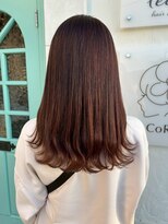 コルテ 倉敷西坂店(CoRte.)&nbsp;外はねロブ/毛先ワンカール/チョコレートブラウン/ゆる巻き/韓国