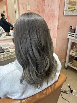 ジール(zeal) ダブルカラー/オリーブグレー/グレージュ/透明感へ