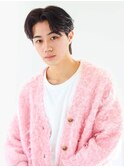 ステイリング簡単アップバングの爽やかウルフヘア