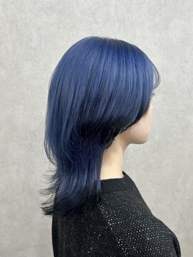 アン ブリーチ 大宮駅東口店(UN BLEACH) ネイビー×裾カラー