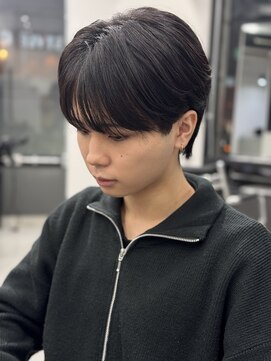 ソルバイジゼル(sol by gisele) 曲がる縮毛で作るラウンドシースルーマッシュ