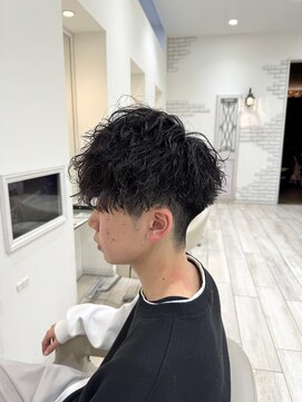 ロンド ラマ 岐阜(Lond bla-ma) 刈り上げマッシュ×ツイストスパイラル【Lond伊藤メンズ】