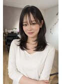 大分ミディアムボブレイヤー軽め韓国レイヤーくびれスタイル