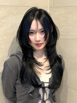 ニューヨークニューヨーク 梅田茶屋町店(NYNY) ハッシュカットウルフ ウルフロング レイヤーロング