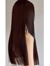 【クセ・広がりを柔らか艶髪へ】酸性ストレート+カット+髪質補修TR¥33,000