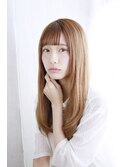 オン眉デザインカラー切りっぱなしボブ美髪マッシュウルフ/191