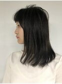 オン眉 x straightperm