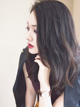 ヘアカフェ コトノハ(hair cafe Kotonoha) 【コトノハ】ブランジュ　フェザーロングリラックスウェーブ小顔