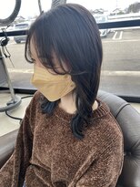 アールトゥーヘアー(art To Hair)&nbsp;インナーカラー／青色／イヤリングカラー