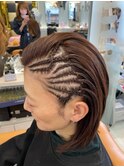 コーンロウ（アクセント）