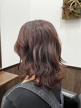 かんざし ピンクブラウン