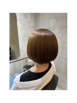 グラスバイネオリーブ 大倉山駅前店(grace by neolive) 髪質改善/ミルクティーベージュ/ミニボブ/お手入れ楽/大倉山