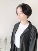 20代30代40代大人かわいいショートボブ黒髪