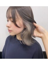 インナーカラー得意です◎ケアブリーチでダメージカット☆上品なデザインカラーに☆