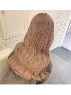 ベレーザ 渋谷(BELEZA) 6536ニュアンスカラー艶髪ハイトーンシルキーベージュ波巻き