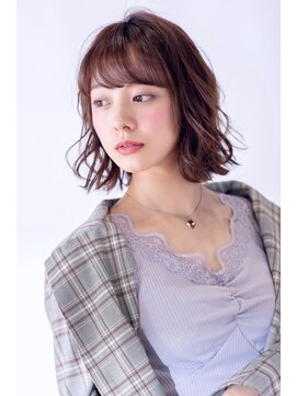 スノードロップ 荻窪(Snowdrop) 前髪/アンブレラカラー/こなれミディ/イメチェン/ウェーブパーマ